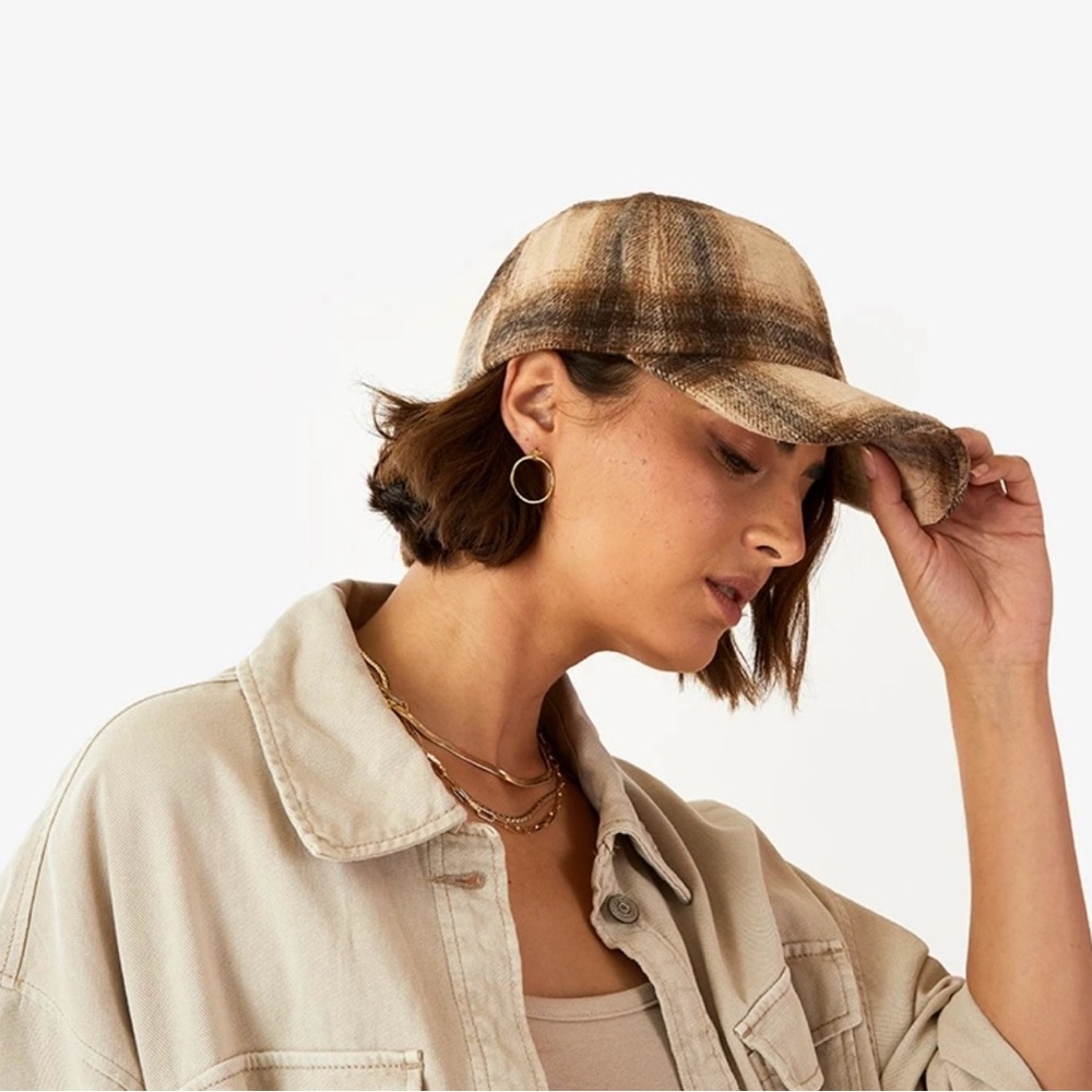 KENSIE Plaid Baseball Cap